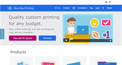 Desktop Screenshot of bluebeeprinting.com
